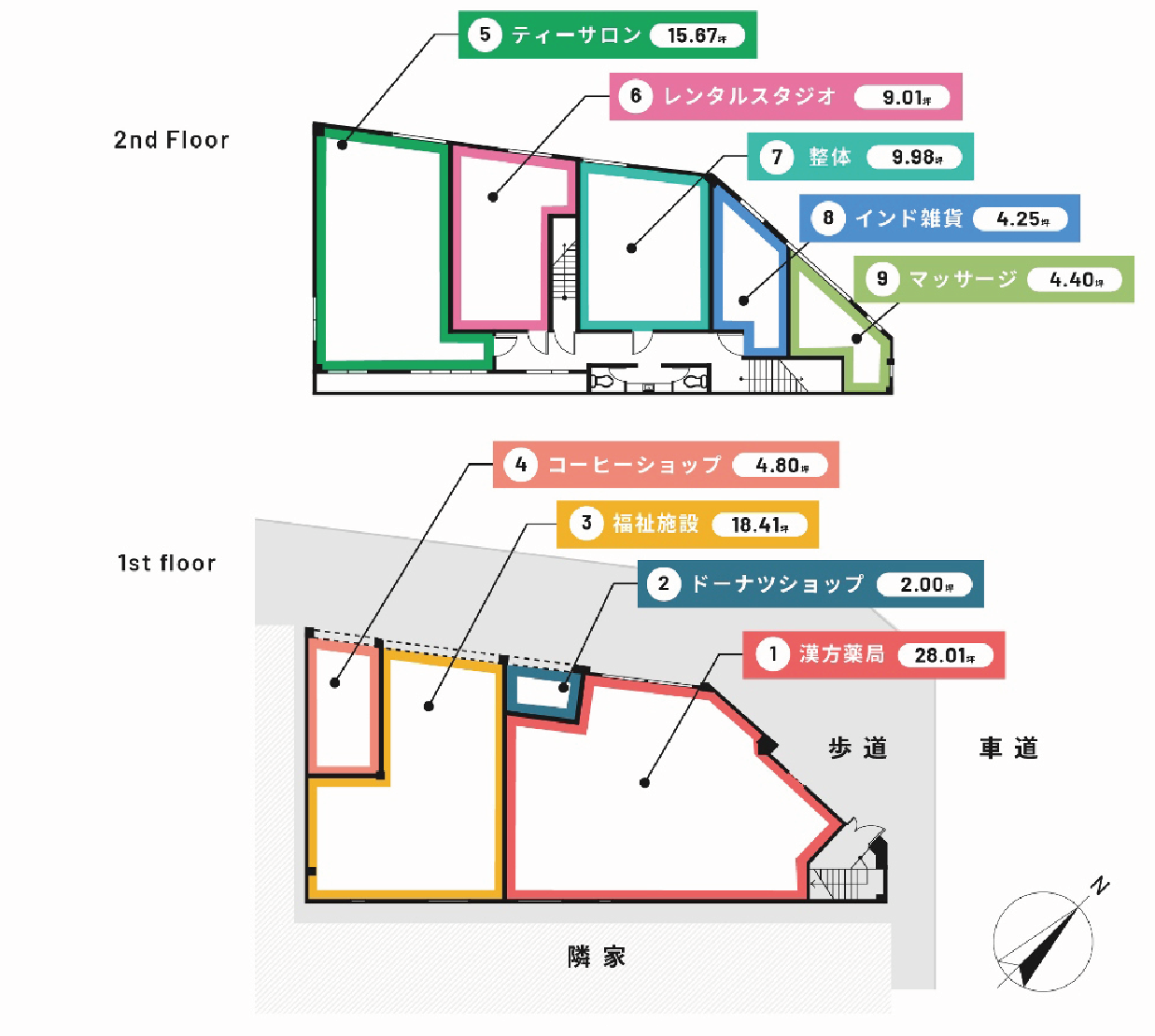 改修後の平面図